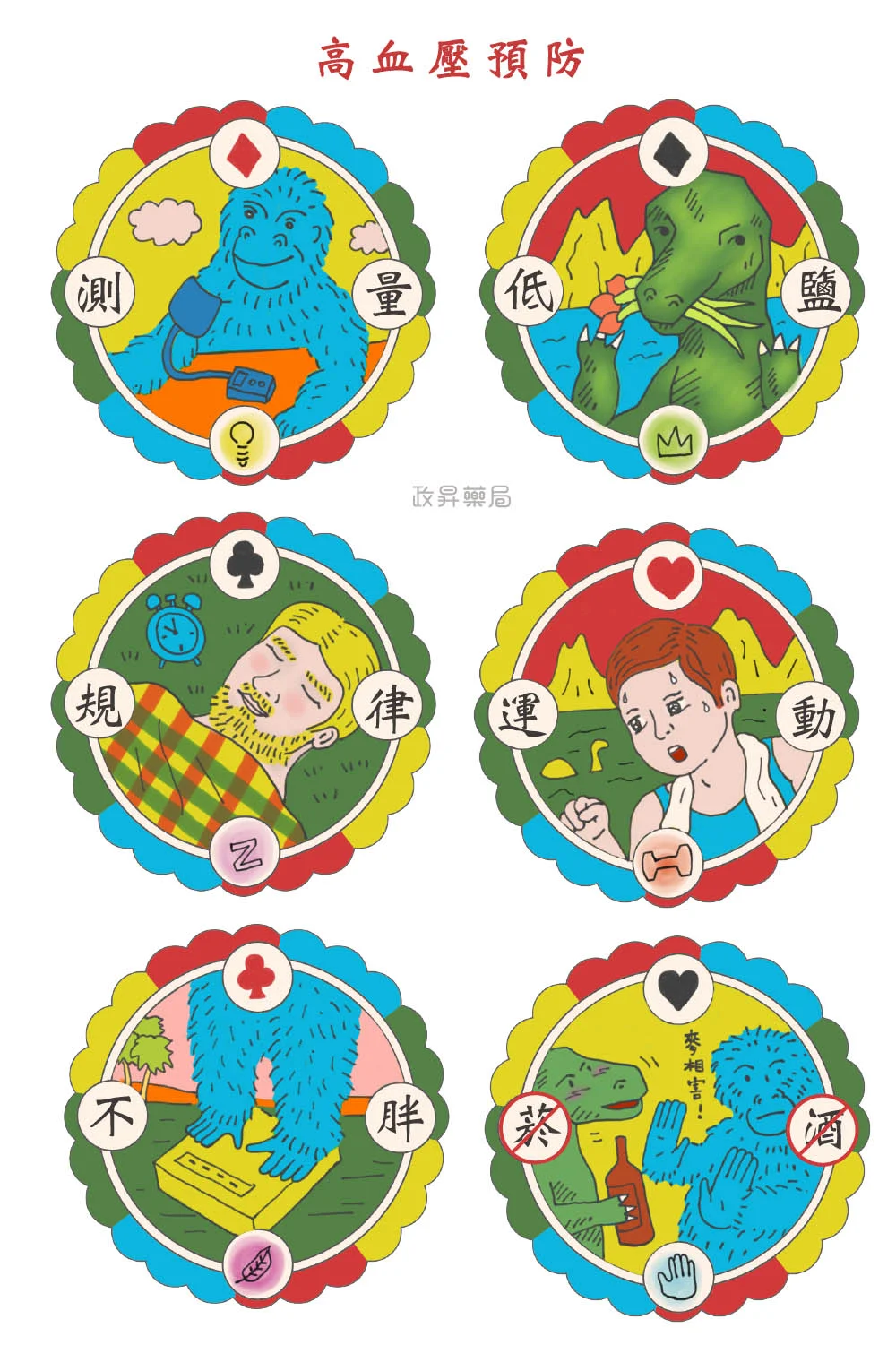 Hypertension prevention illustration