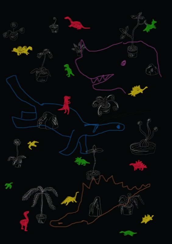 關於痕跡與觀看感受的平面作品