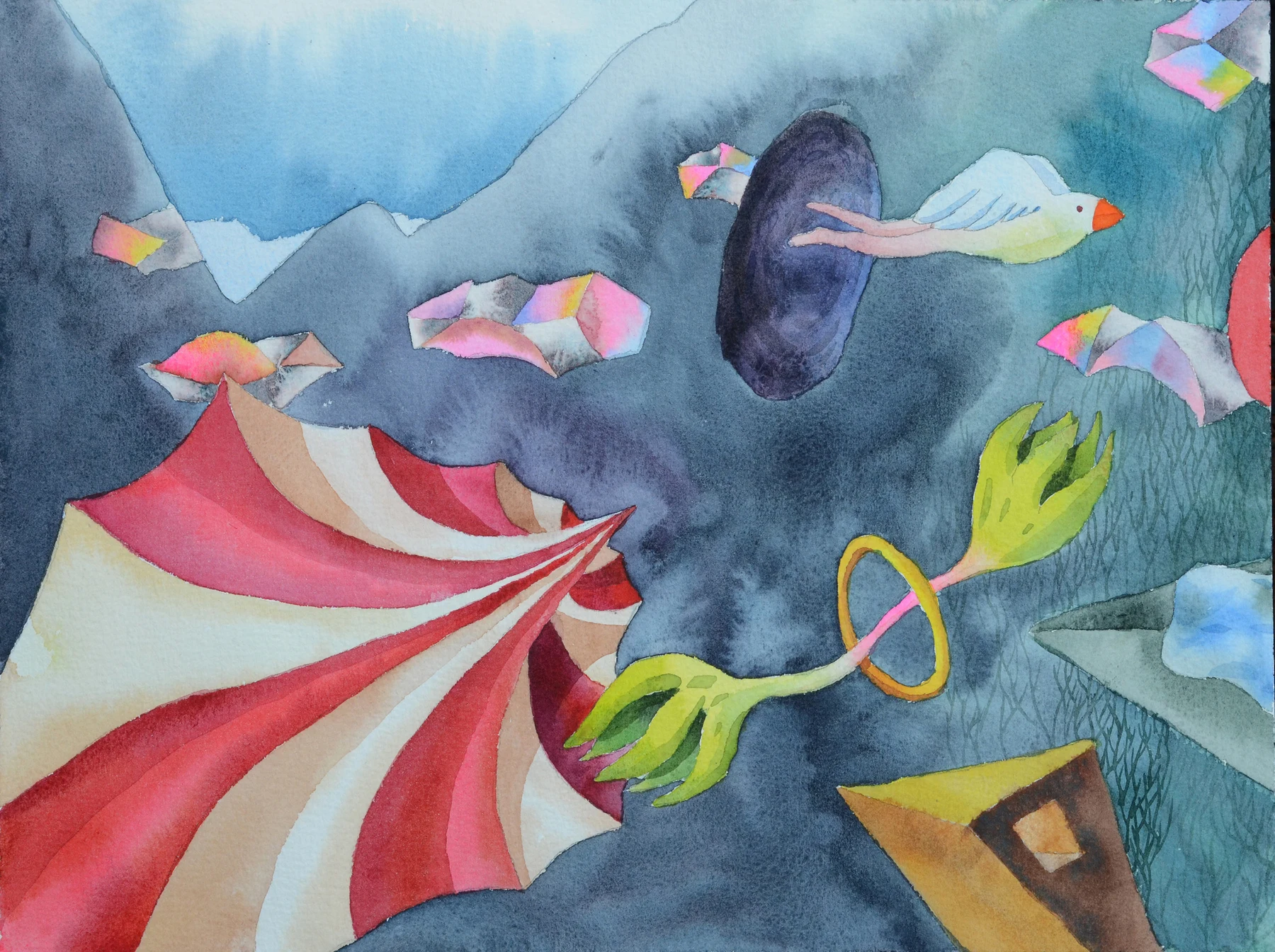 Long Story watercolor 1