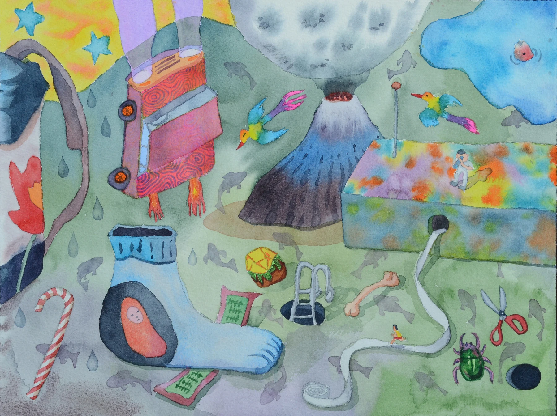 Long Story watercolor 6