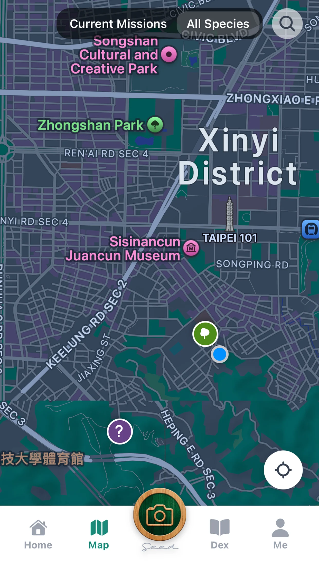 TreeGo map